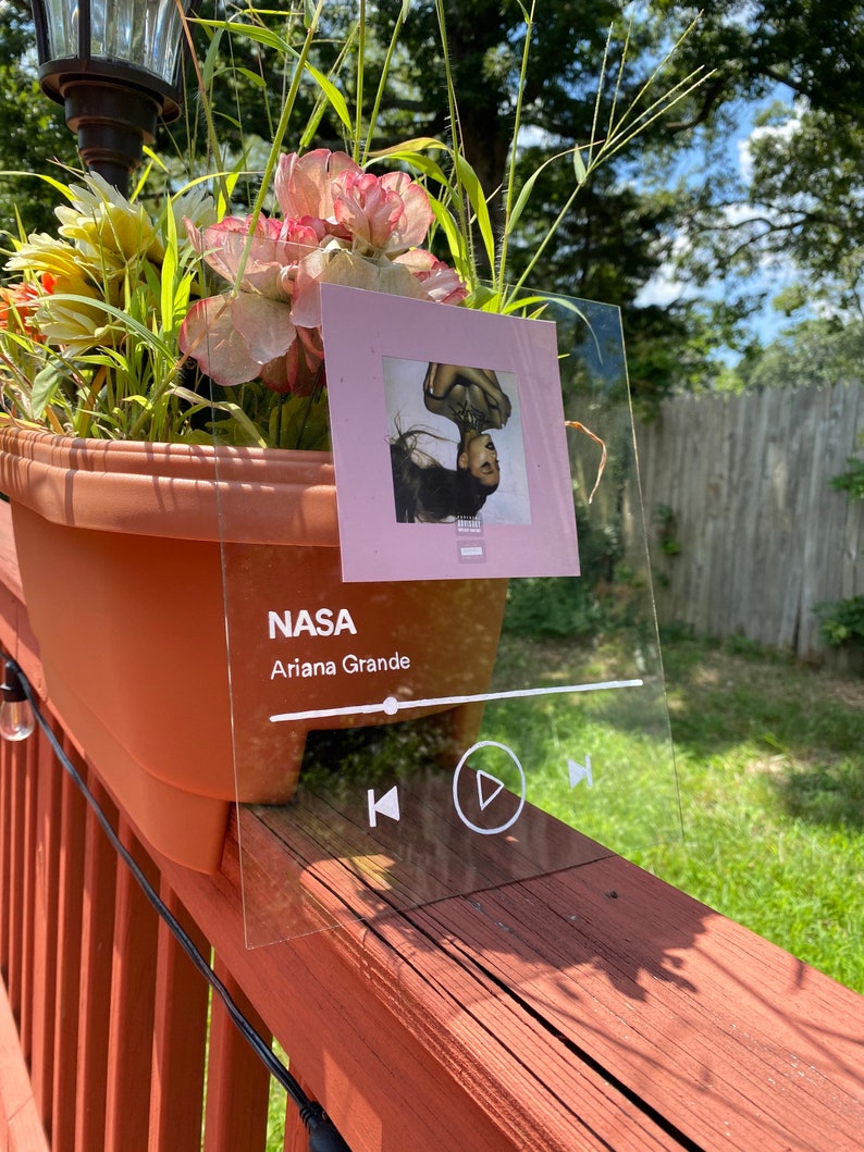 Customizable Spotify Song Glass Art Set of 2 Song Glass Art Etsy