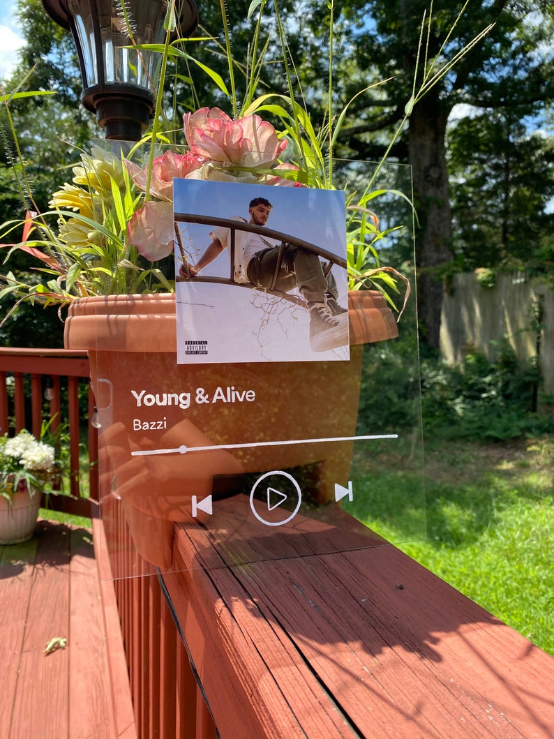 Customizable Spotify Song Glass Art Set of 2 Song Glass Art Etsy