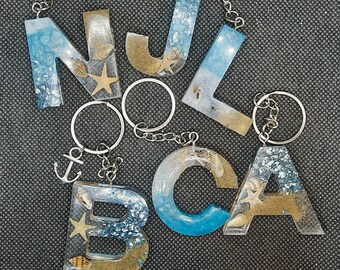 \u00a0 Fast /& Free Shipping Made in the USA with Resin Handmade Ocean Keychain\u00a0