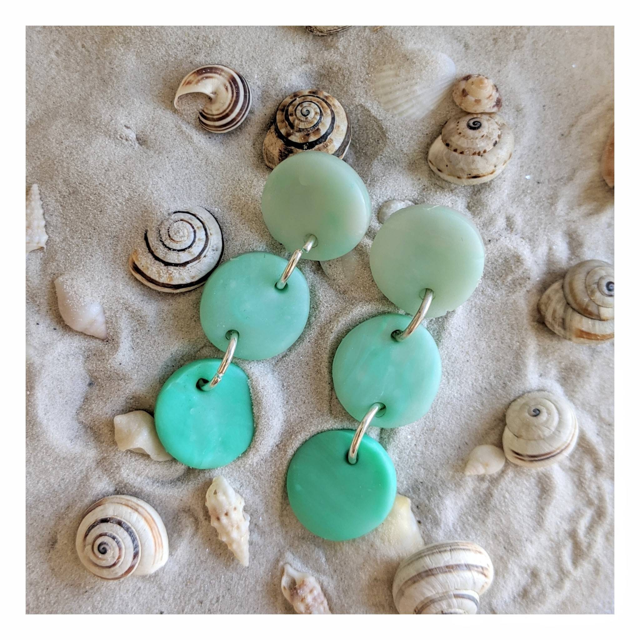 BEACH COLLECTION Earrings Handmade from Clay. Beach sea and Etsy