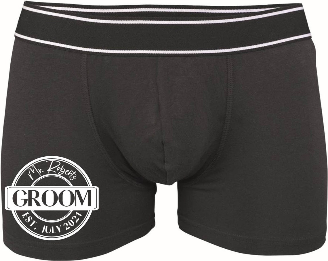Mens Groom Underwear Novelty Boxers Wedding Boxer shorts Etsy