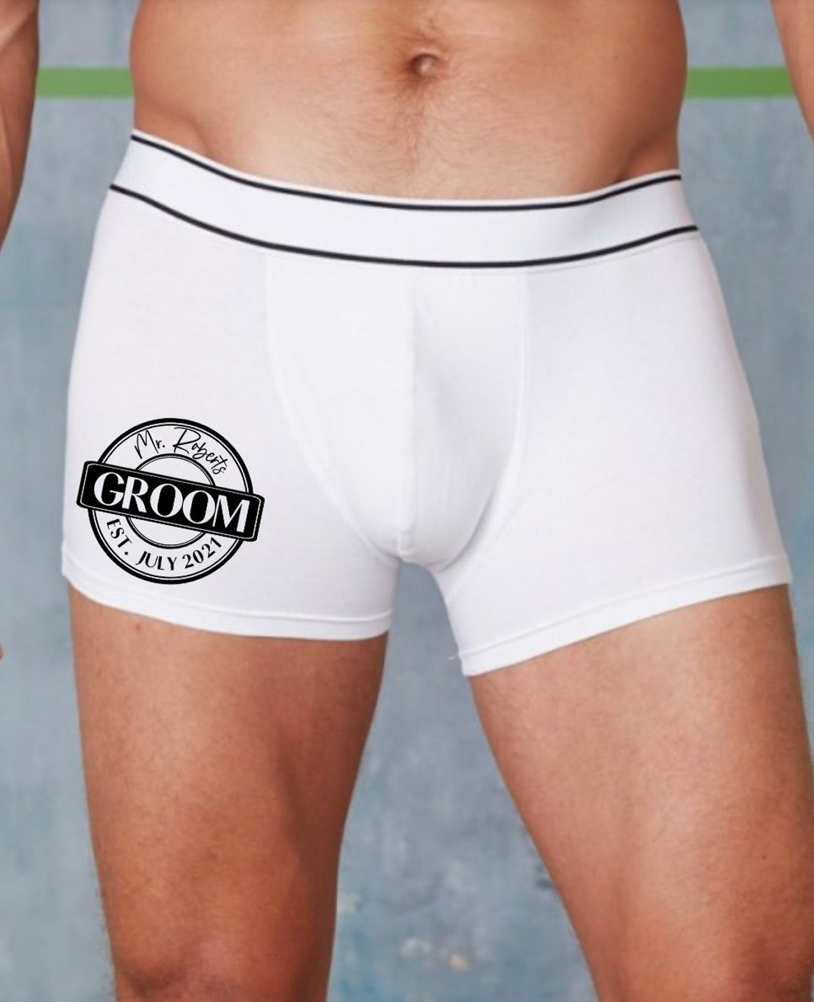Mens Groom Underwear Novelty Boxers Wedding Boxer shorts Etsy