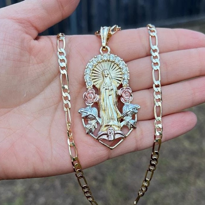 Our Lady Guadalupe Gold Gold Filled. - Etsy