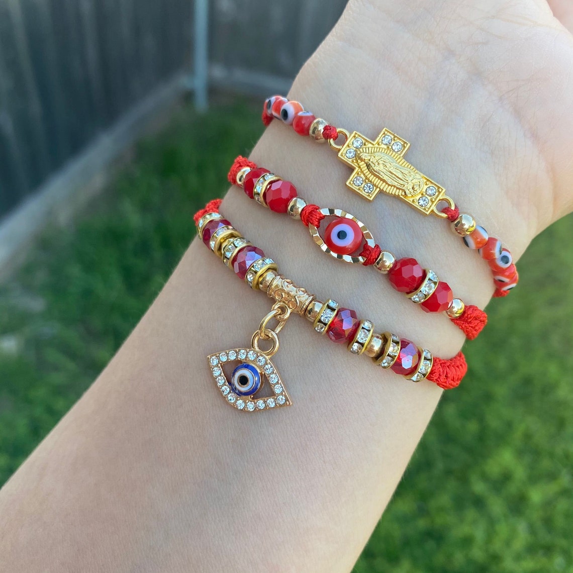 Pulsera de Mal de Ojo Evil Eye Bracelet/ Set of Bracelet. | Etsy Can I Buy Myself A Mal De Ojo Bracelet