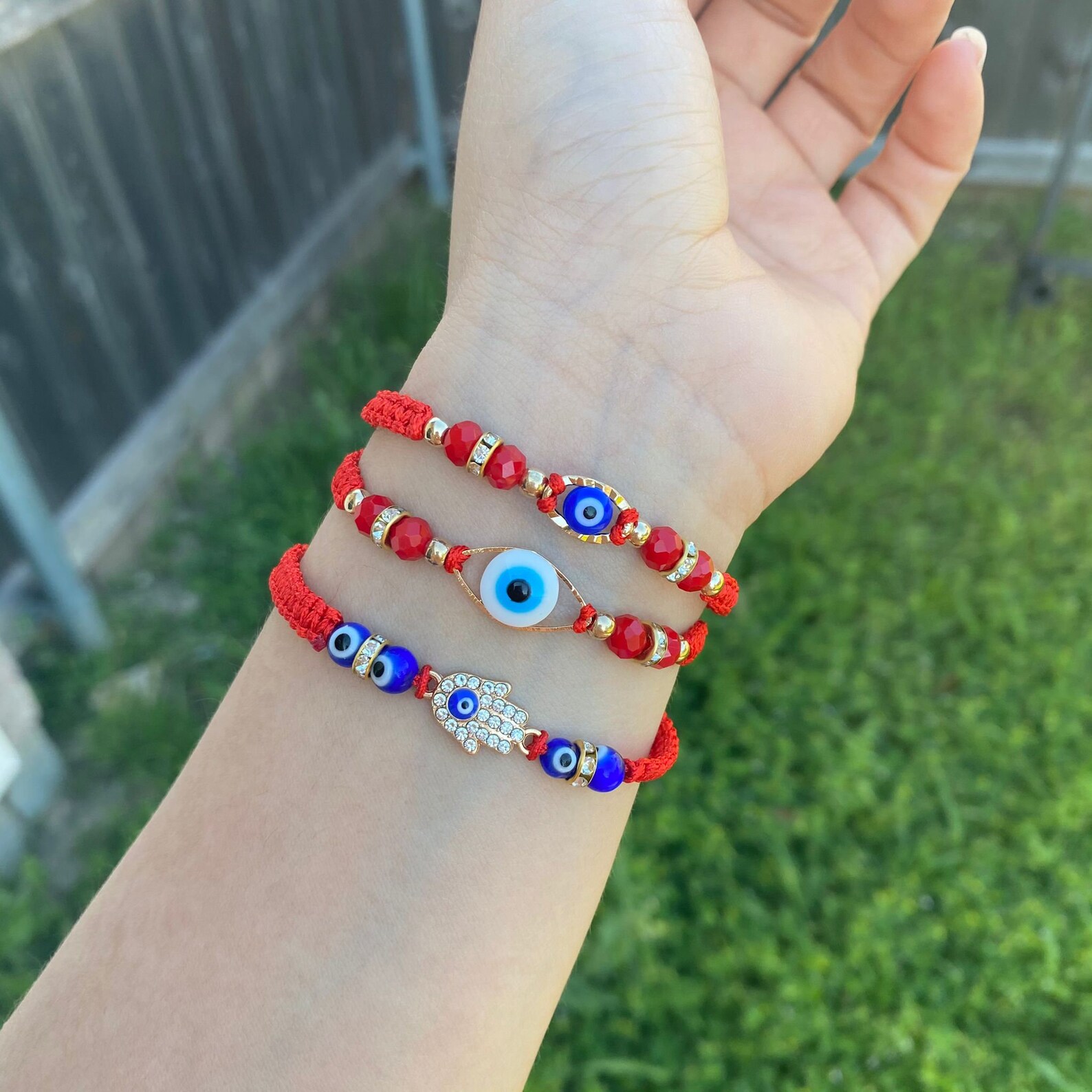 Pulsera de Mal de Ojo Evil Eye Bracelet/ Set of Bracelet. Etsy