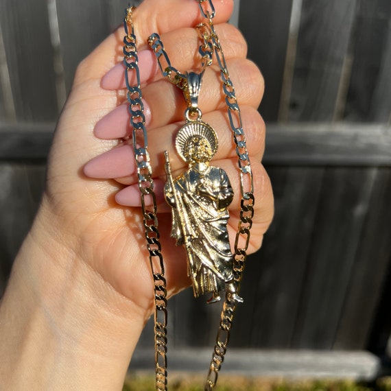 Saint Thaddeus Gold Necklace. Gold 