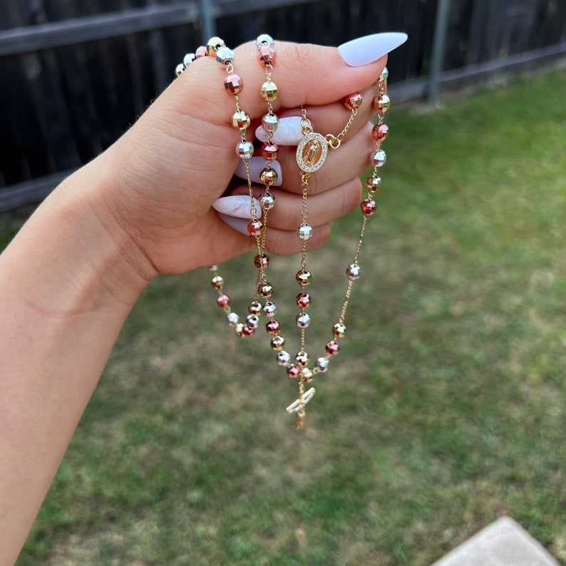 Rosario de la Virgen de Guadalupe. Our lady of Guadalupe Rosary. Catholic gift. Rosario De Dios. Rosario Catolico.Virgen de Guadalupe cadena image 2