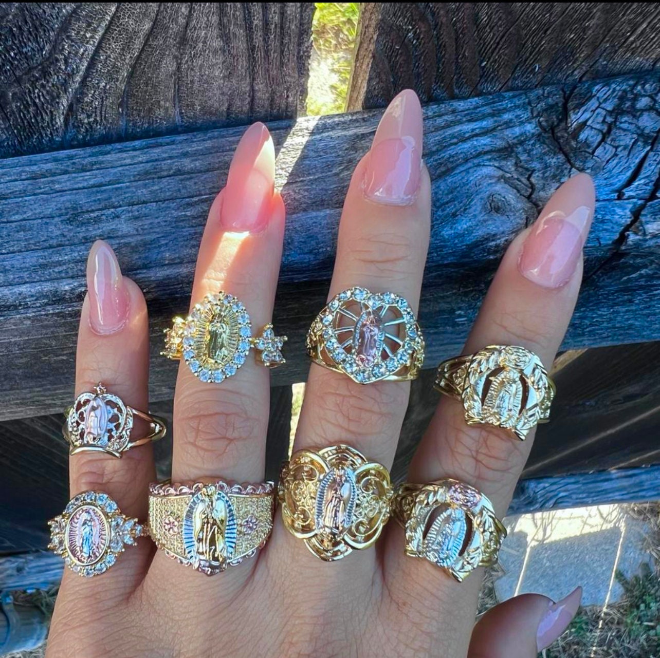 Anillo de Oro 14K con la virgen de guadalupe - Joyería Ruben's Compra  Online en México