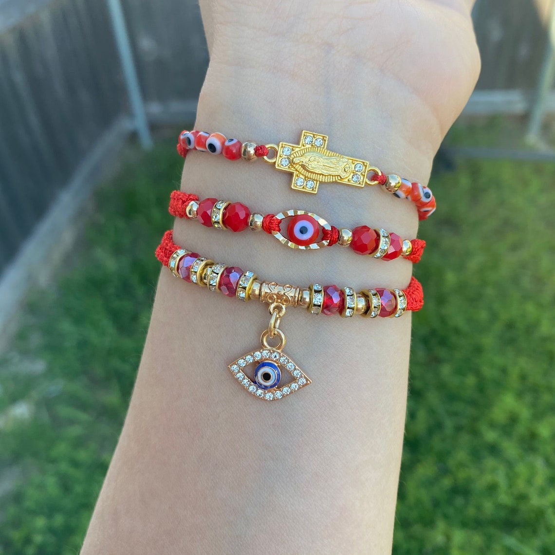 Pulsera de Mal de Ojo Evil Eye Bracelet/ Set of Bracelet. | Etsy Can I Buy Myself A Mal De Ojo Bracelet
