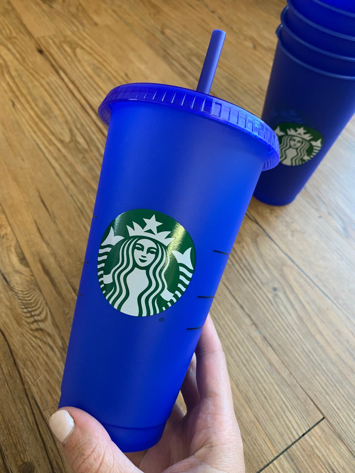 LIMITED EDITION Starbucks blue color changing cup Etsy