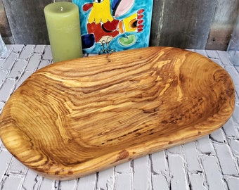 Round Wooden Bowl Dough Bowl The Ponderosa Stained Wood Bowl Centerpiece 