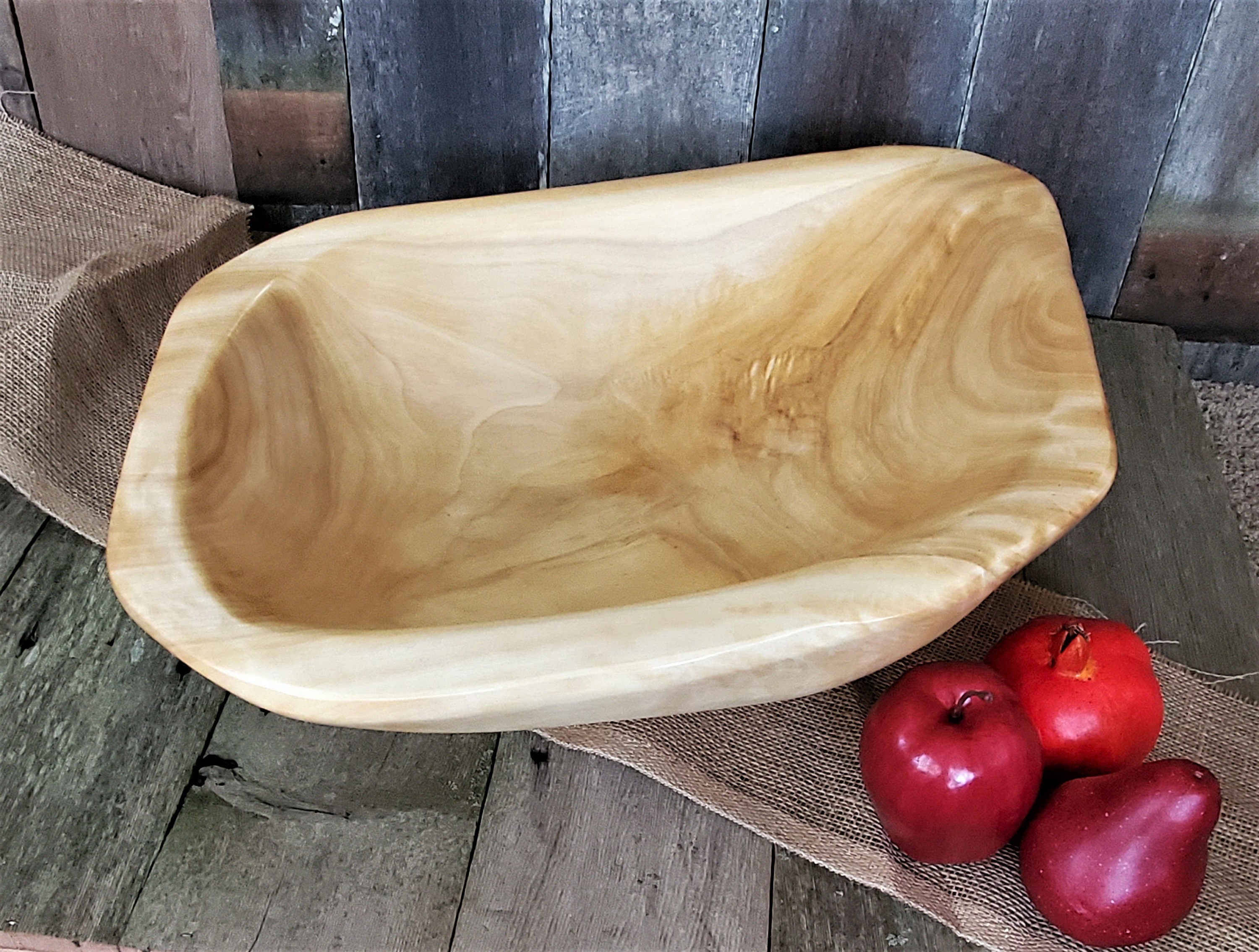 Large handmade elegant wood decorative home decor bowl / Etsy