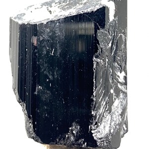 Black Tourmaline Crystal  With Feldspar , Natural Schrol Specimen from Skardu Pakistan - 47 gram , 37*22*21 mm