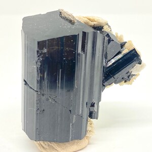 Black Tourmaline Crystal  With Mica  , Natural Schrol Specimen from Skardu Pakistan - 78 gram , 45*44*34 mm