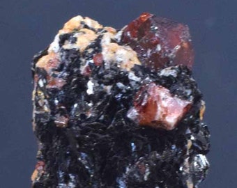 Zircon Specimen , Natural Red Zircon Crystal on Matrix from Skardu Pakistan - 16 Gram , 40*20*12 mm