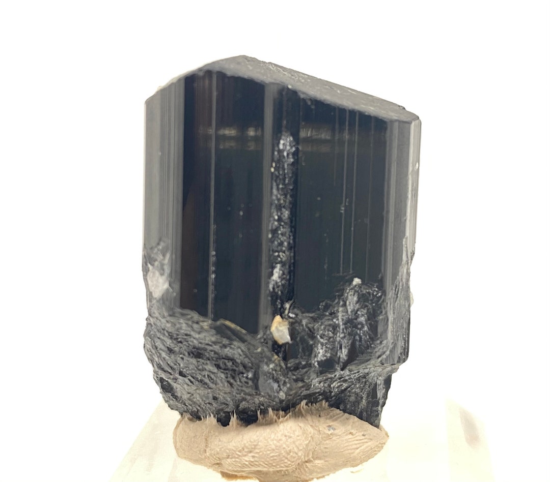 Tormalina Nera Pietra Ciondolo In Tormalina Nera Naturale Del Brasile, Con Catena In Acciaio Inox Da 20 Pollici, Per Energia E Stile Ciondolo Tormalina - Foto 4