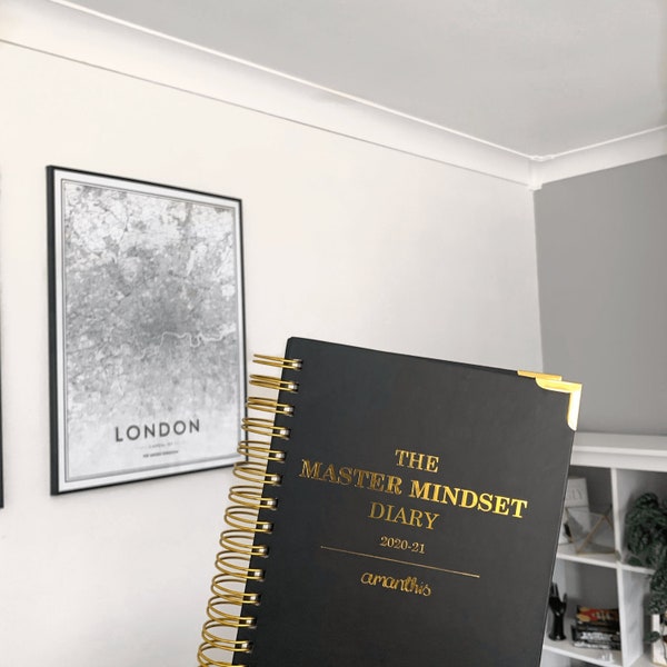 The Master Mindset Academic Planner 2020-21, Mid Year Diary, Goals and Productivity Professional Organiser, A5 Gold Weekly Student Diaries