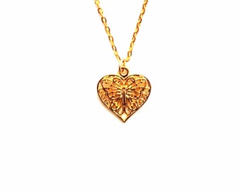 Necklace - Butterfly Heart Necklace