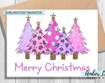 DIY Sublimation Ready To Press Sublimation Heat Transfer Merry Christmas NOEL Red Aqua Christmas Sublimation Transfer Heat Press Transfer