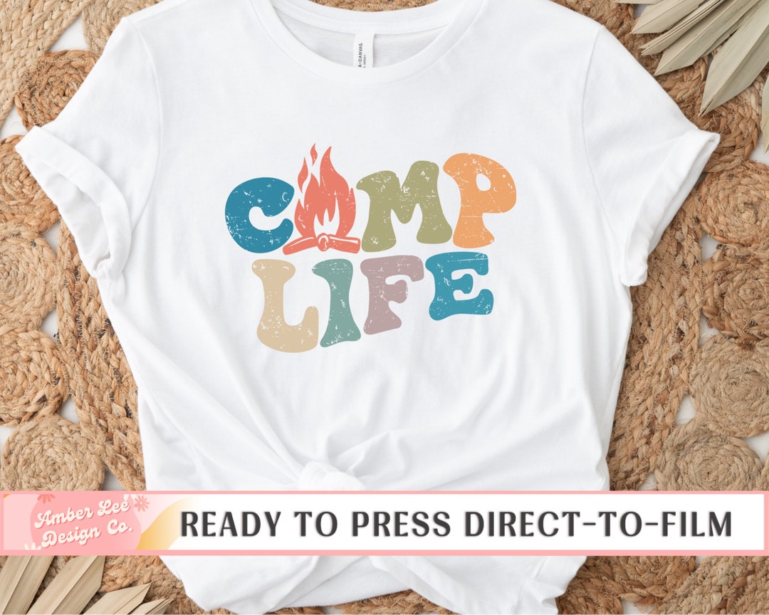 Camping DTF Transfers, Ready to Press, T-shirt Transfers, Heat Transfer ...