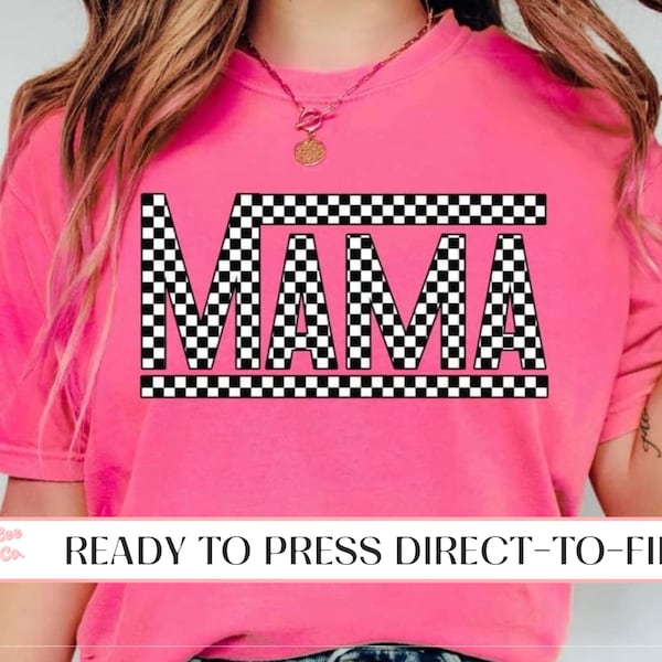 Mama DTF Transfers, Ready to Press, T-shirt Transfers, Heat Transfer, Mom Direct to Film, Vans Mama, Spring Summer