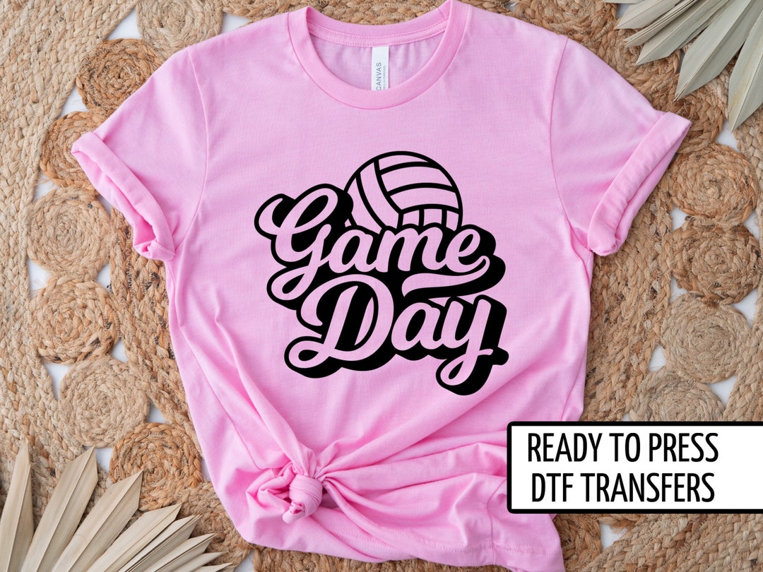 Volleyball Game Day Retro, DTF Transfers, Ready to Press, Tshirt