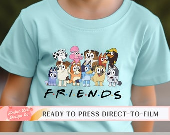 DTF Transfers, Ready to Press, T-shirt Transfers, Heat Transfer, Direct to Film, Screen Print Transfer for Kids, Youth Direct to Film Blue