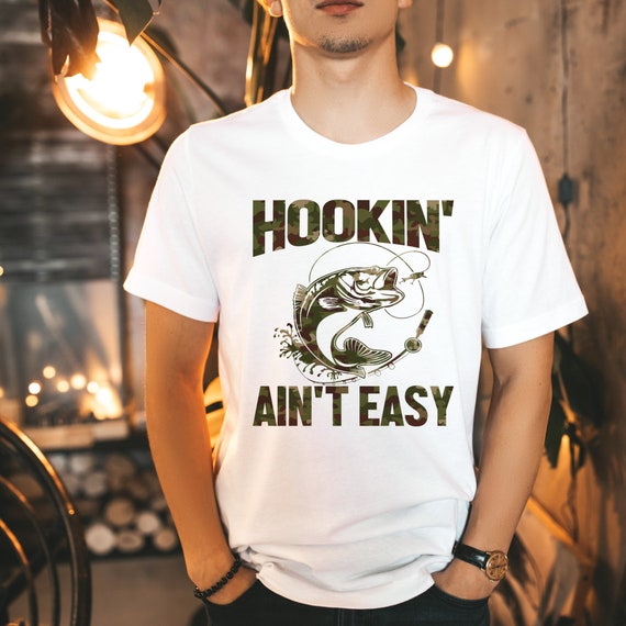 Hookin' Ain't Easy Hippie Fishing Shirt Hookin' Ain't Easy Hippie Fishing Shirt