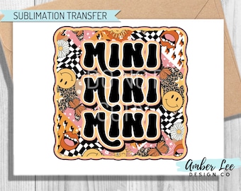 Ready To Press, Sublimation Transfers, DIY Shirt, Sublimation, Transfers Ready To Press, Heat Transfer Designs, Retro Mini Checkered Smiley