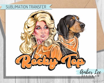 Ready To Press, Sublimation Transfers, DIY Shirt, Sublimation, Transfers Ready To Press, Heat Transfer Designs, Dolly Parton Smokey TN Vols
