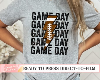 Football Game day DTF Transfers, Ready to Press, T-shirt Transfers, Heat Transfer, Direct to Film, Sports Transfers