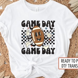 Game Day Football Mom, DTF Transfers, Ready to Press, T-shirt Transfers, Heat Transfer, Direct to Film, DTF Transfers, Sports