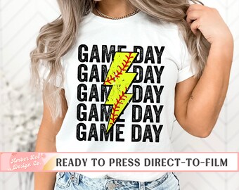 Softball Game day DTF Transfers, Ready to Press, T-shirt Transfers, Heat Transfer, Direct to Film, Sports Transfers