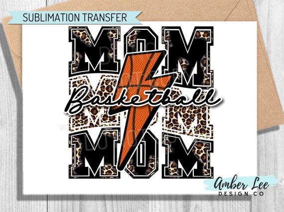 Basketball Mom Lightning, Ready To Press, Sublimation Transfers, DIY Shirt, Sublimation, Transfers Ready To Press, Heat Transfer Designs