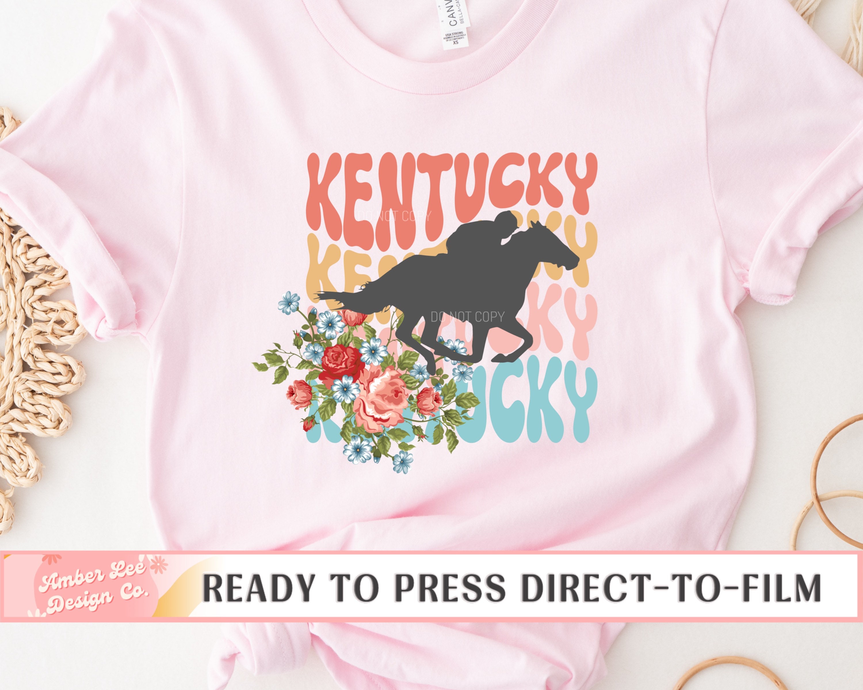 Kentucky Derby DTF Transfers, Ready to Press, T-shirt