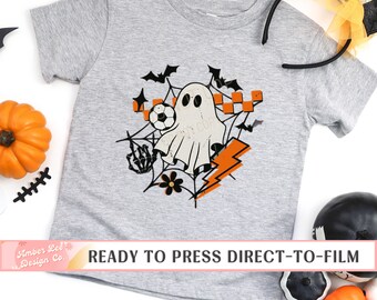Soccer Halloween DTF Transfers, Ready to Press, T-shirt Transfers, Heat Transfer, Halloween Direct to Film, Fall DTF Transfers, Ghost, Ghoul