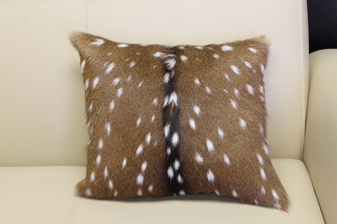 Axis Deer Pillow 18x16.5 Handmade in Texas Etsy