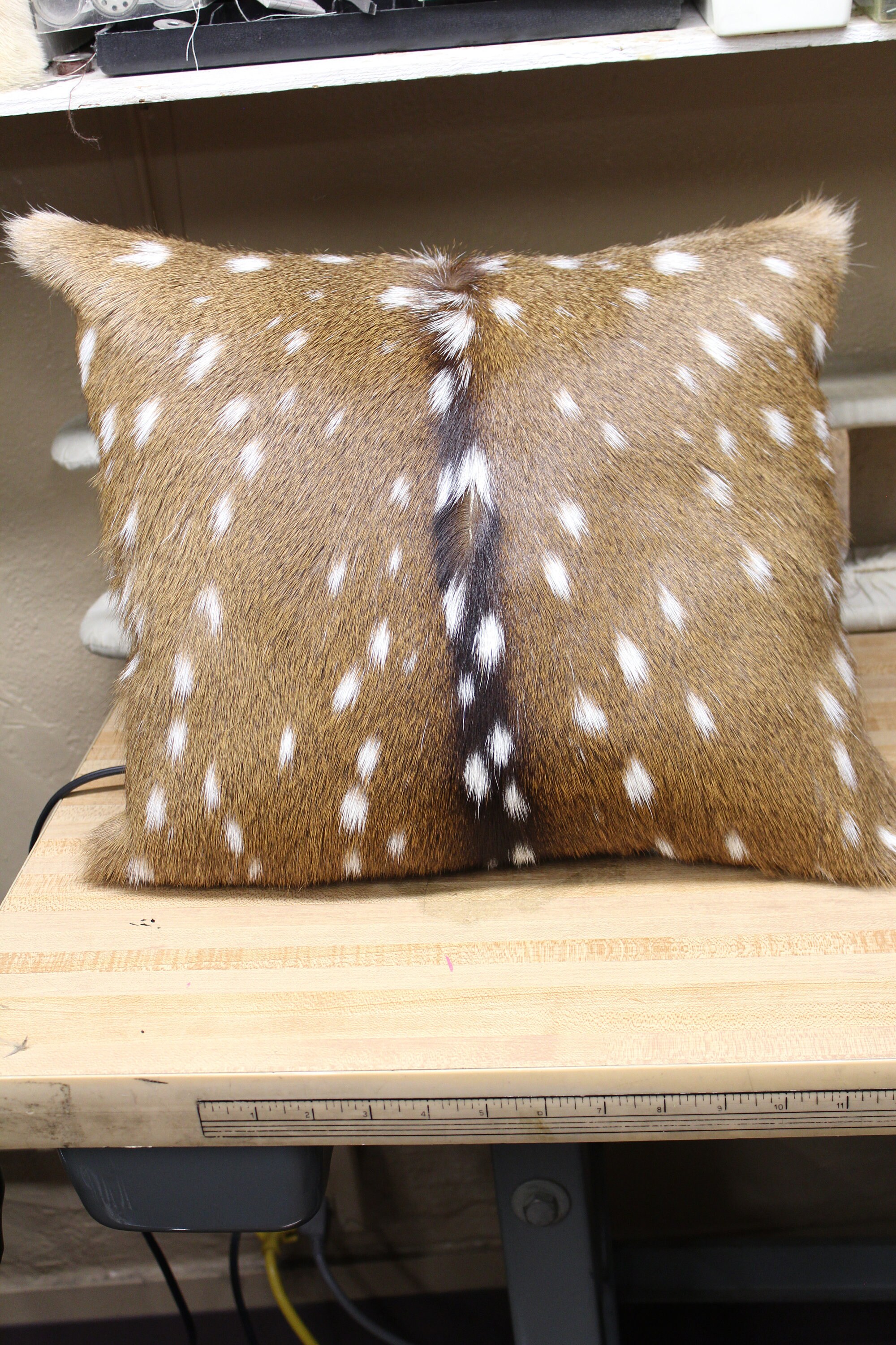 Axis Deer Pillow 18x16.5 Handmade in Texas Etsy