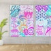 Preppy Room Decor, Poster Print, Prints, Preppy, Wall Art, Skull, Inspirational Words, Spray Paint, Graffiti Art (2 pcs) - DIGITAL PRINT 