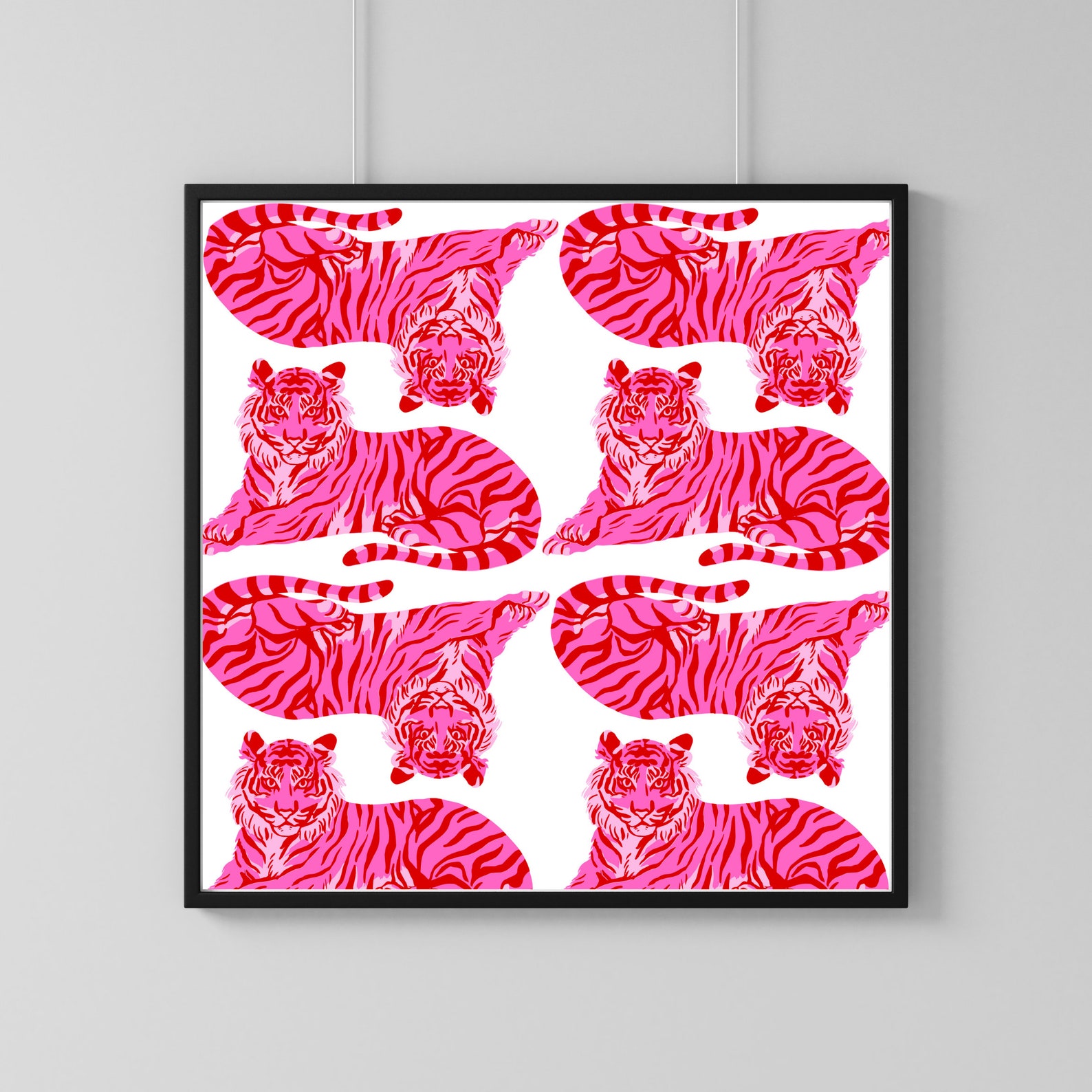 8 PCS Pink Wall Decor, Preppy Room Art, Pink Wall Collage, Preppy Room