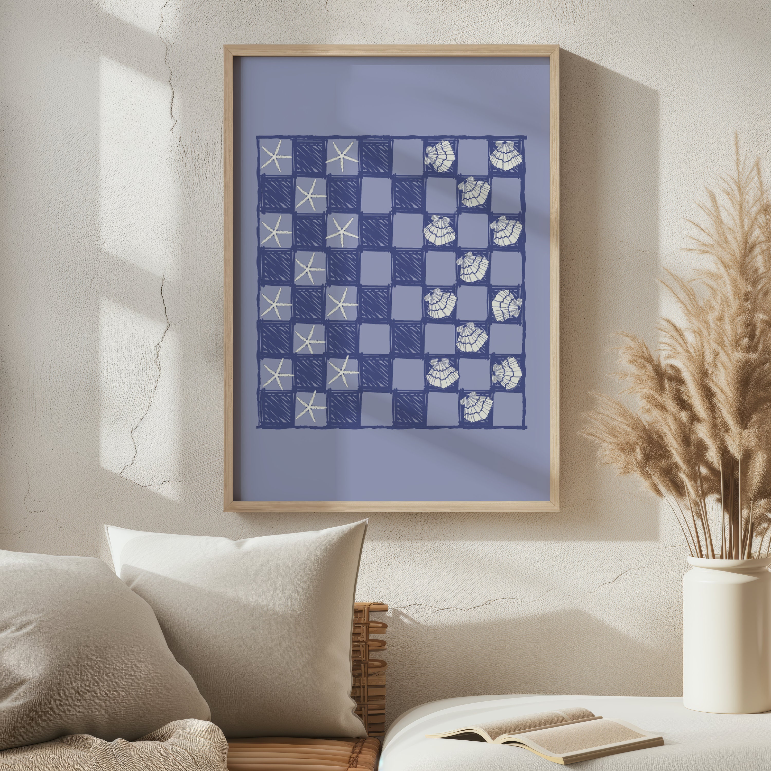 Preppy Checkards Coastal Grandaughter Digital Print, Checkers Trendy, Preppy Nautical ...