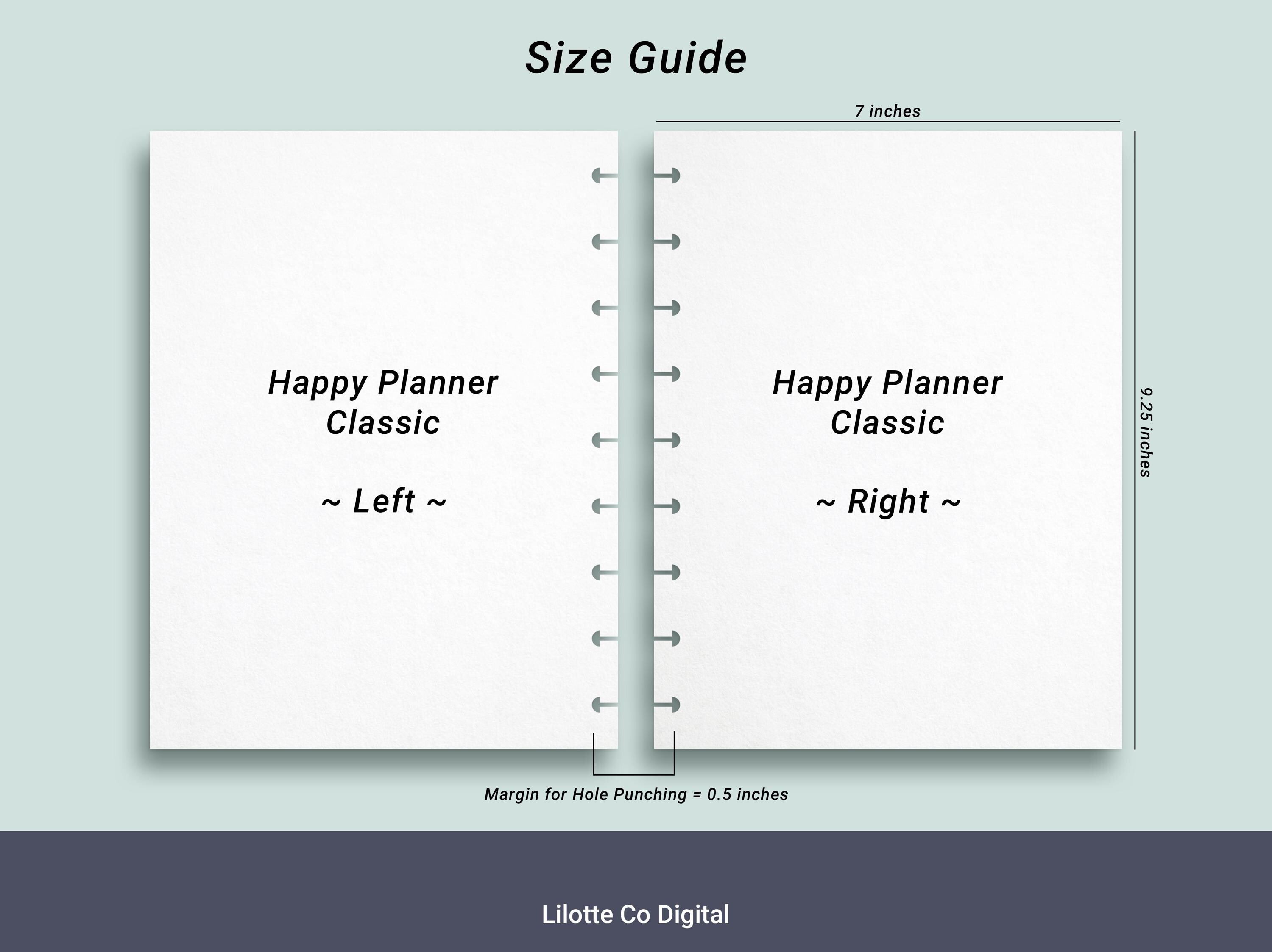 PRINTABLE Undated Daily Schedule Inserts for HP Classic Planners ...