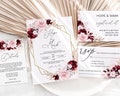 HOPE- Burgundy Blush Wedding Invitation, Wedding Invitation Template, Blush Wedding Invitation Floral, Printable Wedding Invitation Template product logo