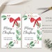Christmas Tag Template, Printable Christmas Wreath Gift Tag ...
