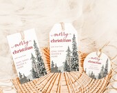 Christmas Tags Template Editable Merry Christmas Tag Holiday Gift Tags Printable Christmas Gift Tag Treat Tag Template Digital Download CT11