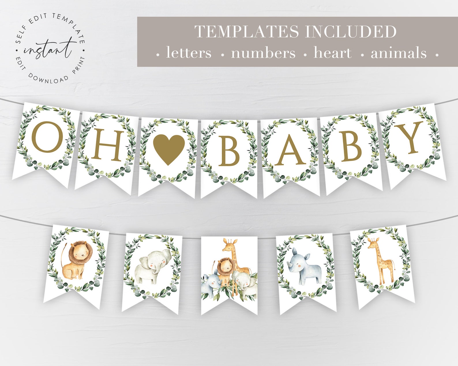 Baby Shower Banner Template