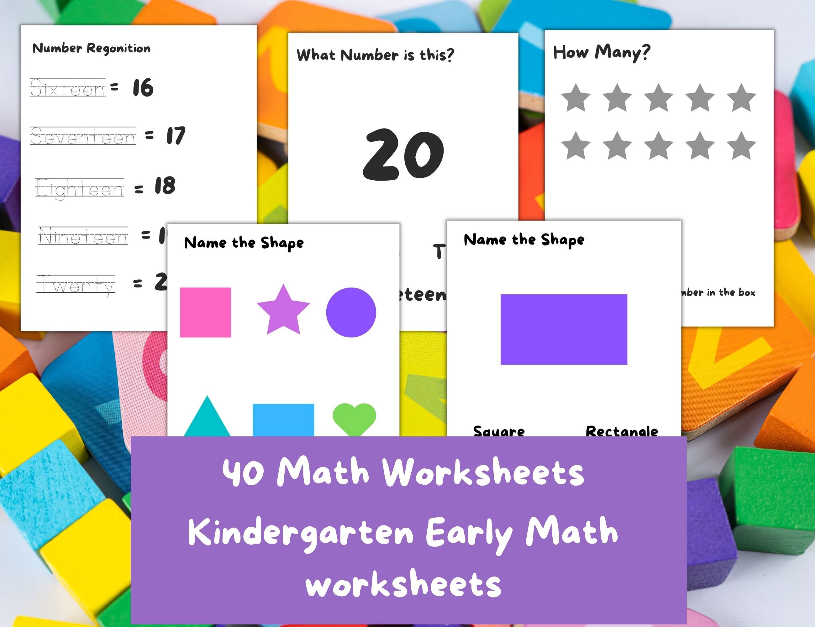 kindergarten math review worksheets summer math review for etsy
