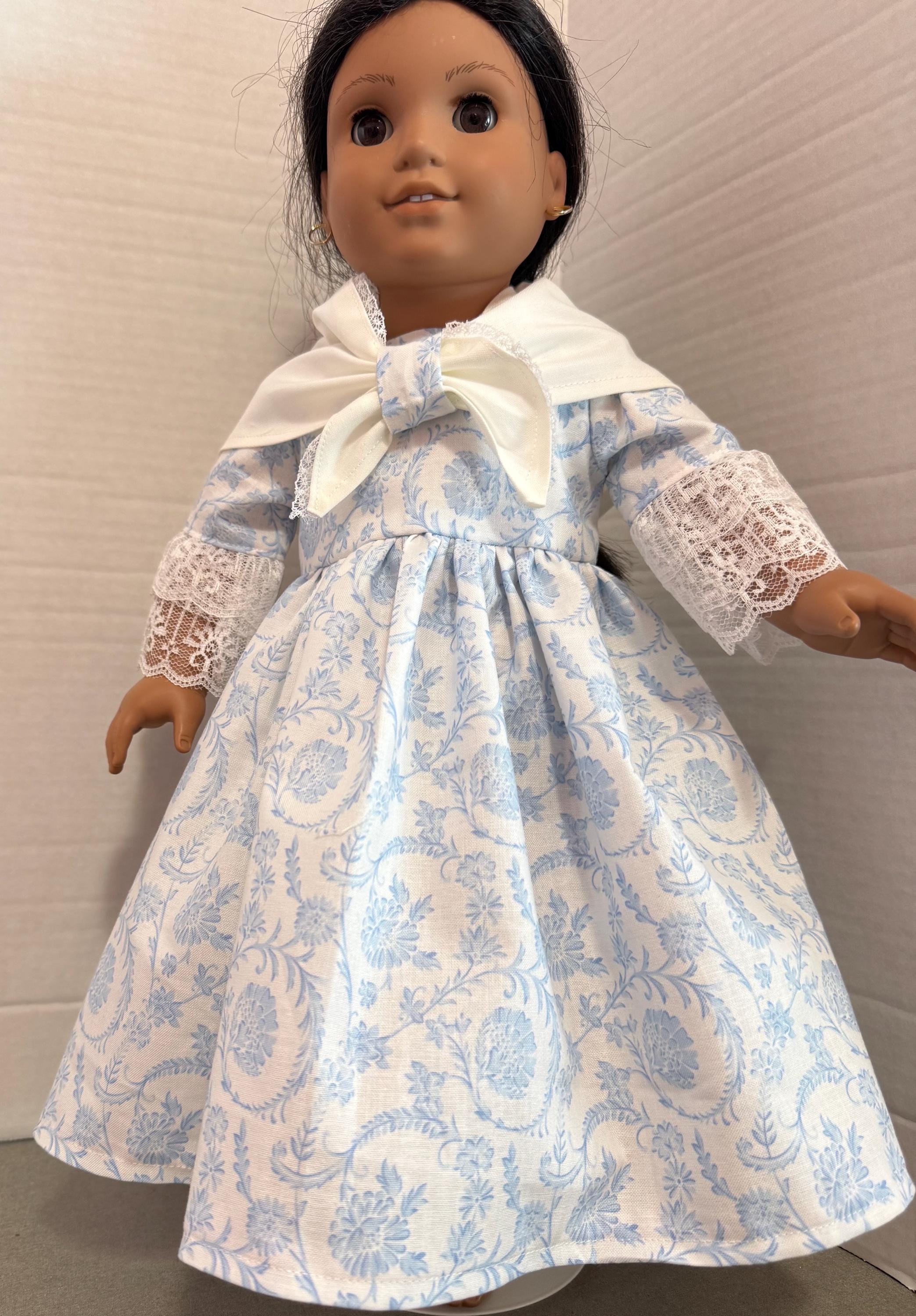 sachin and babi light blue dress American Girl Doll Merry & Bright Holiday Dress Accessories Retired MINT in  BOX
