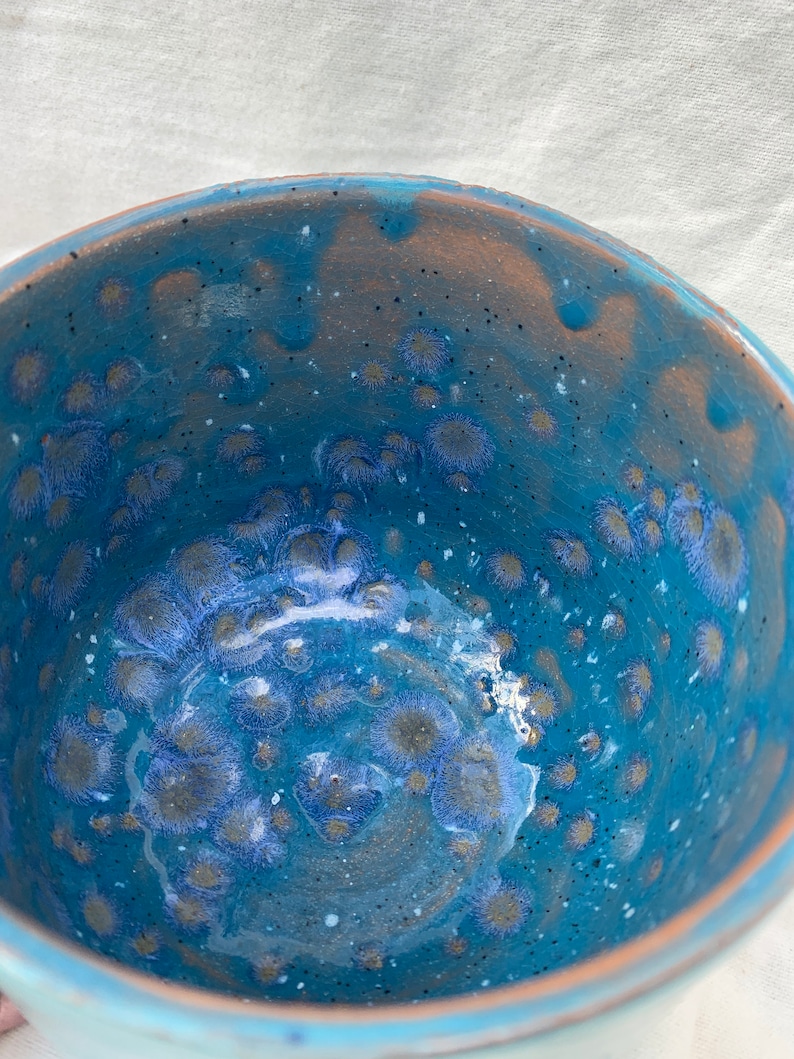 Wheel Thrown Ceramic Turquoise Blue Specialty Glaze Bowl - Etsy