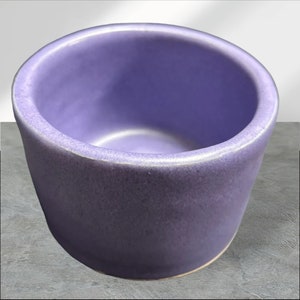 Wheel Thrown Ceramic Purple Pottery Bowl Planter